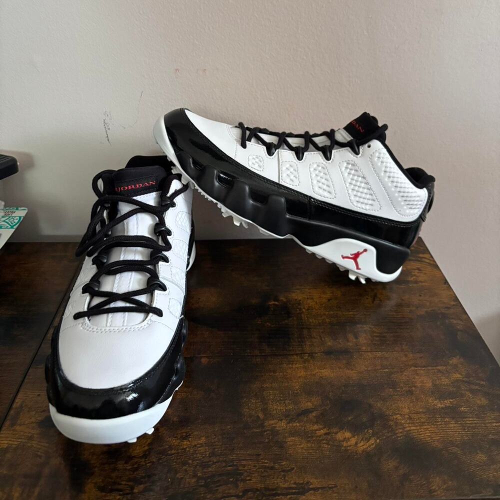 Jordan 9 low golf white true red size 7.5 mens